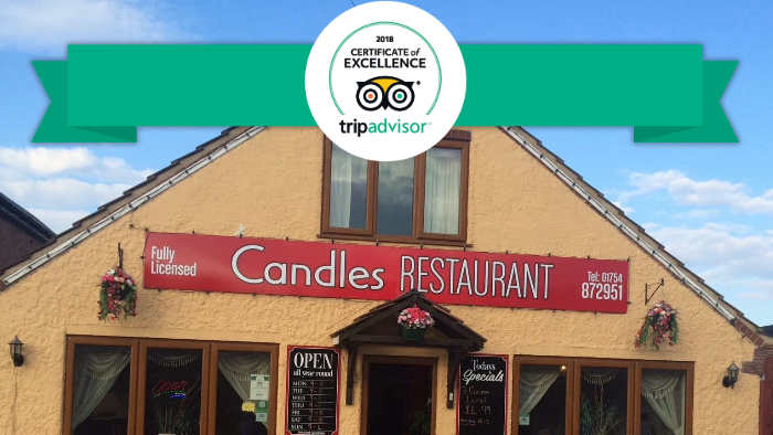 Restaurants & Cafes in Ingoldmells — Candles Restaurant